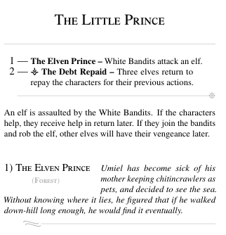 Little Prince Side Quest Intro